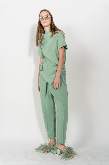 GREEN FEATHER STRAPPY SANDAL MARQUES ALMEIDA