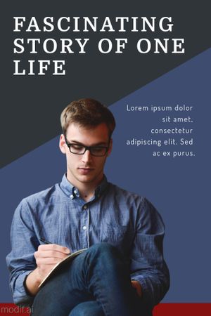 Book Cover Template About Man