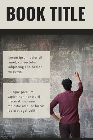 Book Cover Template with Dark Background