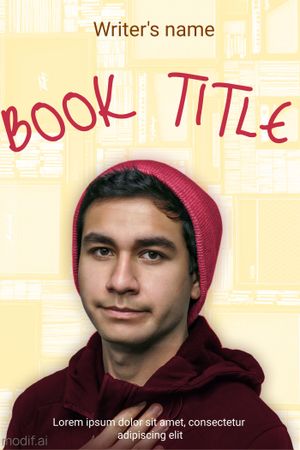 Book Cover Template With Yellow Background