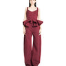 BURGUNDY DRILL BOYFRIEND JEANS marques almeida
