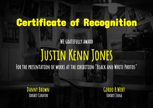 Certificate of Recognition Photo Exhibition