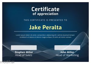 Corporate Certificate of Appreciation Template