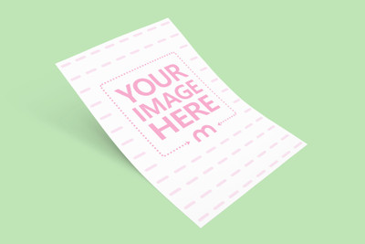 Curved A5 Paper Mockup Generator
