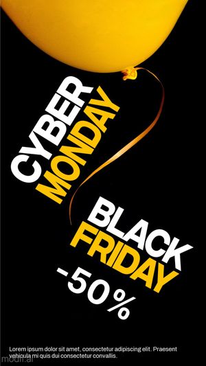 Cyber Monday and Black Friday Instagram Story