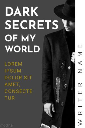 Dark Book Cover Design Template