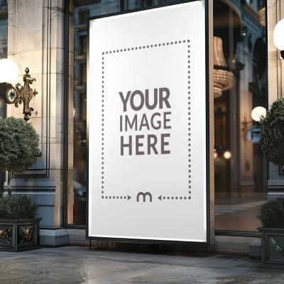 Digital Banner Mockup for Luxury Retail Shops and Malls