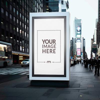 Digital Billboard Display Mockup for Metropolitan Streets