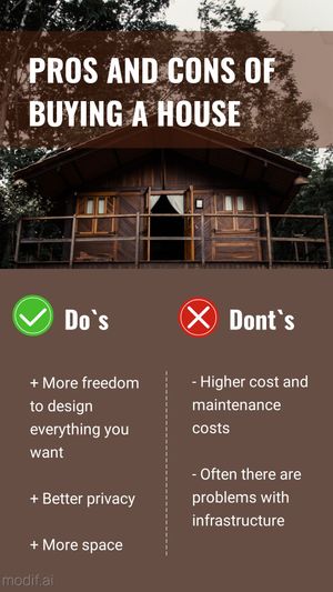 Instagram Post Template With Pros and Cons