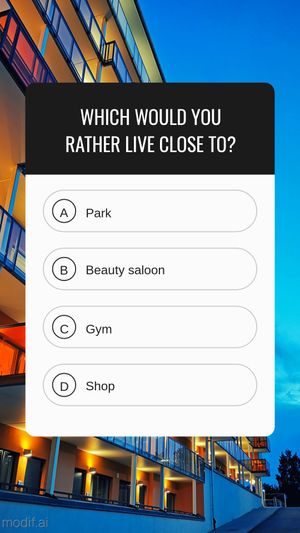 Instagram Story Template With Question