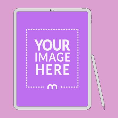 iPad Pro Vector Outline Mockup Generator