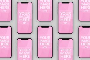 iPhone 12 Multi Screen Mockup