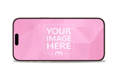 iPhone 16 Pro Max Horizontal Mockup Generator in Isolated View