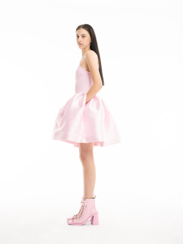 LIGHT PINK MINI DRESS WITH TANK TOP SCOOPED marques almeida