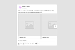 LinkedIn Carousel Post Mockup (Text Version)