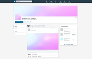 LinkedIn Company Page Mockup