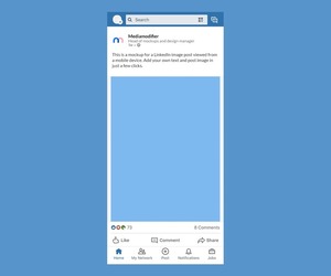 LinkedIn Mobile Post Mockup