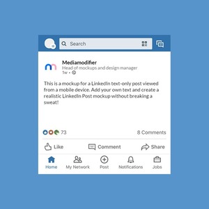 LinkedIn Text Post Mockup Generator