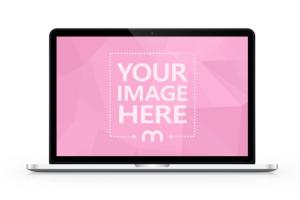 Free Macbook Laptop Front View Mockup Generator