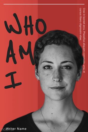 Memoir Red Book Cover Design Template