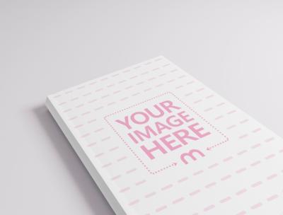 Mockup of a Journal Showing Three Quarters of the Cover