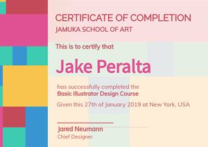 Online Certificate of Completion Template