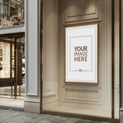 Outdoor Shops and Malls Banner and Signage Mockup