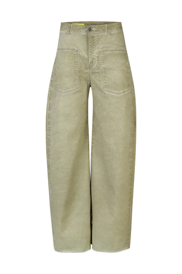KHAKI BOYFRIEND STYLE JEANS WITH PATCH POCKETS marques almeida