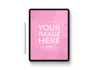 Portrait View iPad Pro Mockup Generator