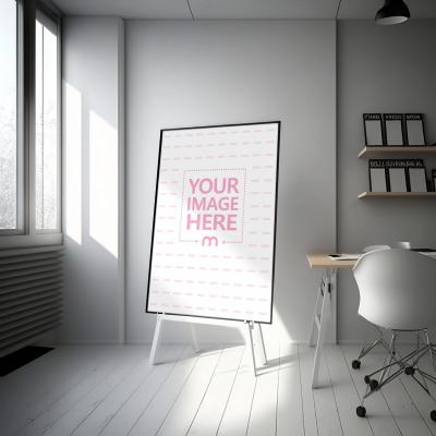 Poster in Modern Art Studio Mockup Generator