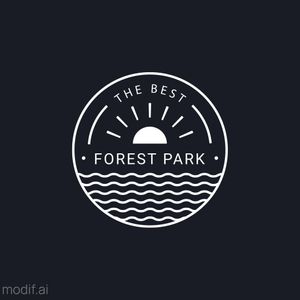 Round Badge With Logo For National Parks