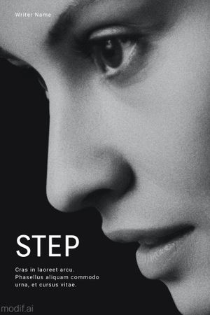 Self Help Book Cover Template with Face Photo