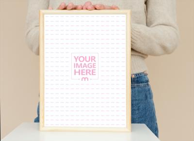 Showcasing Picture Frame Mockup Template