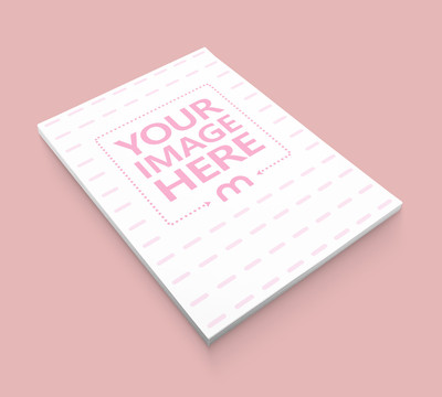 Stack of A5 Papers Mockup Generator
