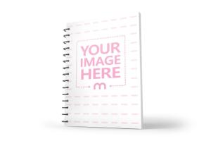 Standing Spiral Bound Book Mockup Generator