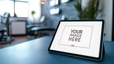 Tab Screen Mockup for Office Reception