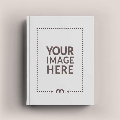 Top View of Simple Book Cover Mockup