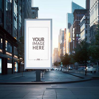 Urban Street Digital Billboard and Signage Mockup