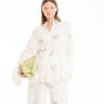 WHITE LOOSE LINEN SHIRT WITH EMBROIDERED SEQUINS MARQUES ALMEIDA