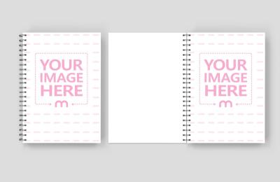 Wiro Notebook Cover and Inside Page Mockup